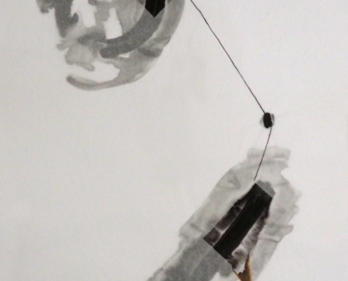 004-50cmx70cm-indian ink-cotton thread-paper 300gr-rice paper