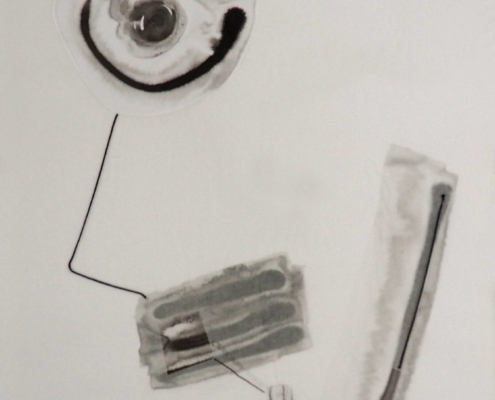 005-50cmx70cm-indian ink-cotton thread-paper 300gr-rice paper