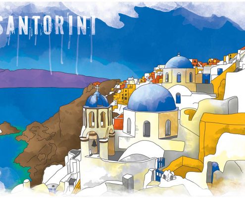 STAMPA PRINT-SANTORINI