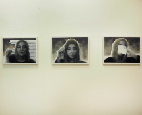 "I Don't Know" 1-2-3, Triptych, 70x50 each, Oils and Acrylics on canvas